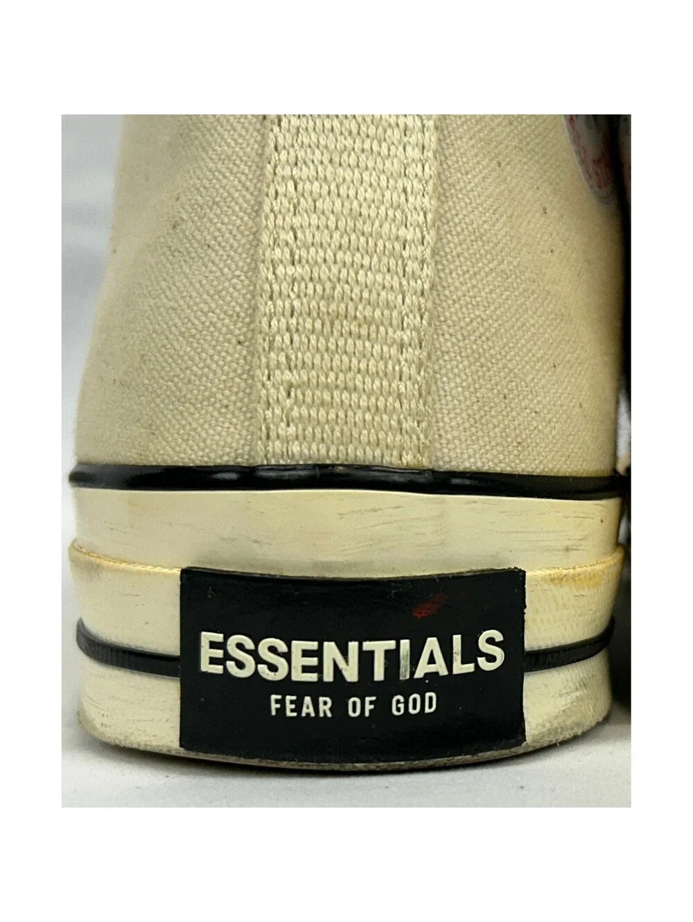 Converse Chuck 70 Hi Fear of God Essentials Ivory Black Men's 10.5 167955C Shoes